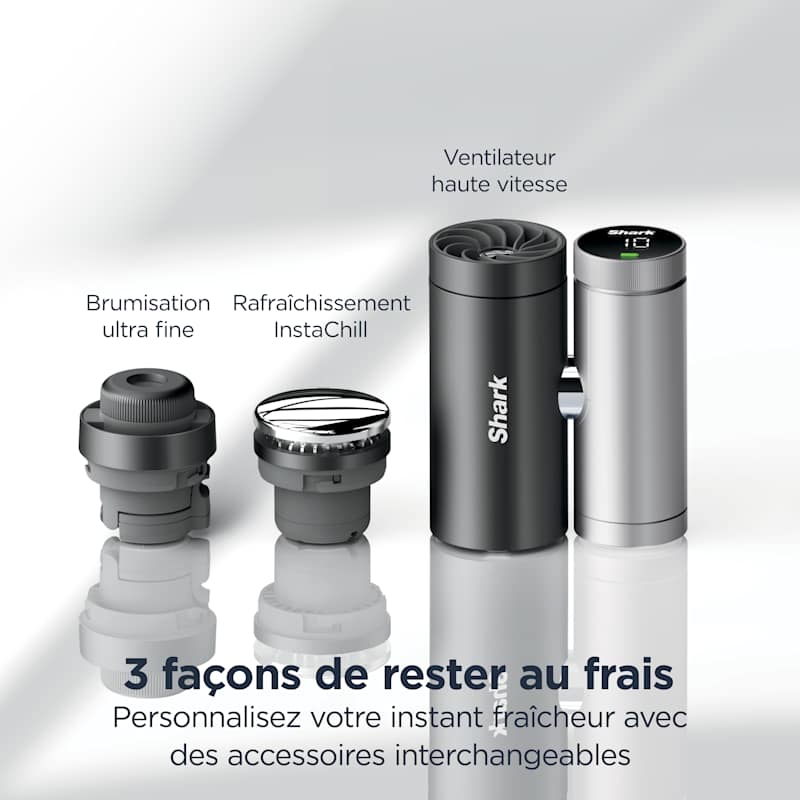 Ventilateur portable 3-en-1 Shark ChillPill – Charbon