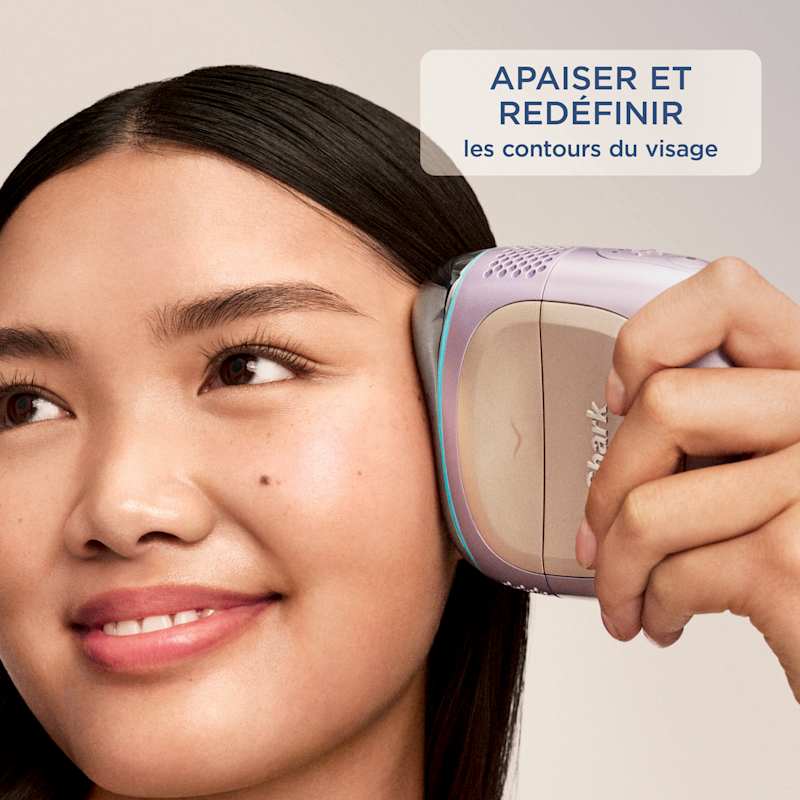 Appareil de soin du visage hydrofacial à domicile Shark FacialPro Glow + DePuffi – Lilas