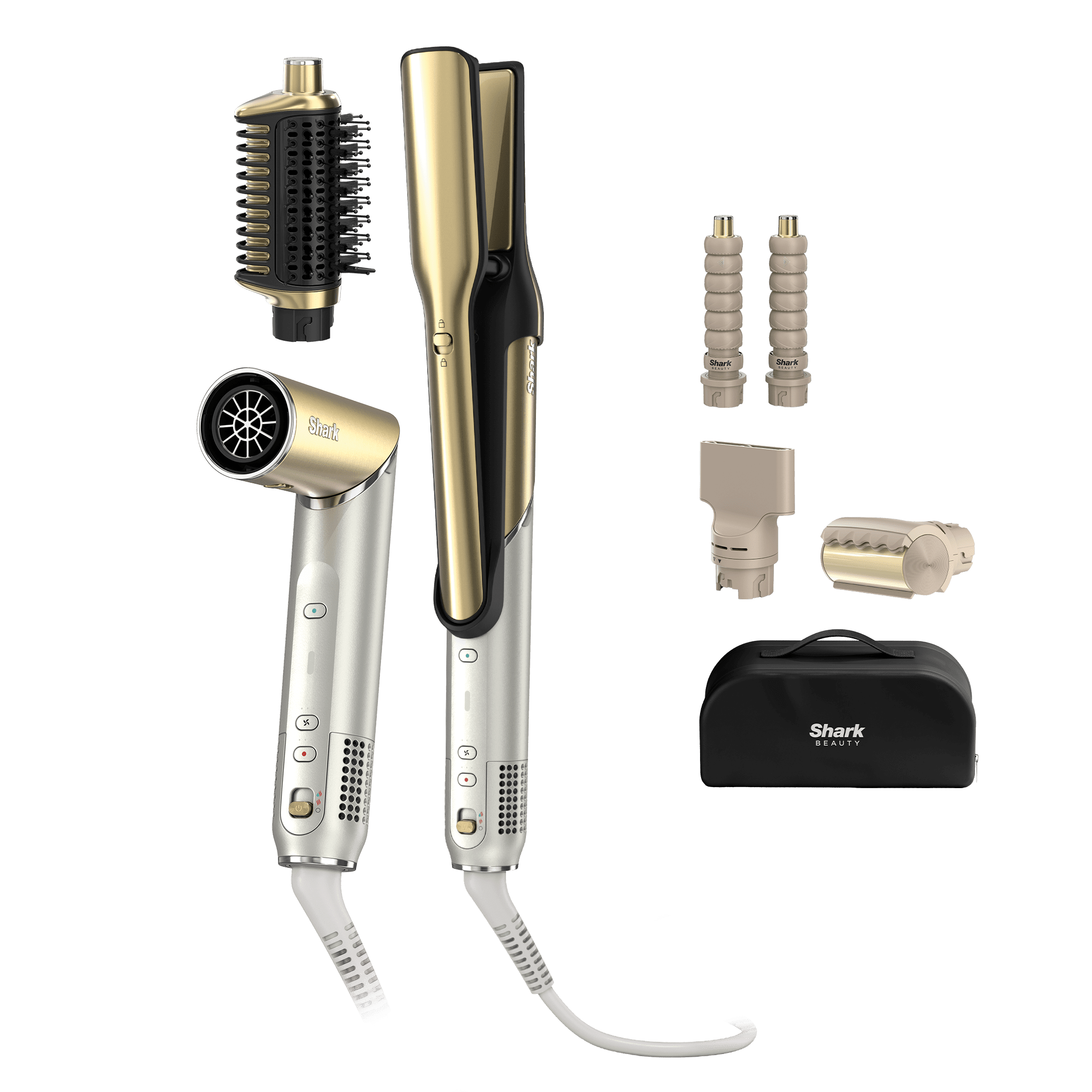 Lisseur Multi-styler Shark Glam avec 5 embouts dont embout RapidGloss