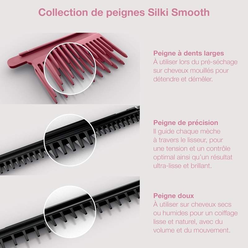 Shark SilkiPro Straight Lisseur + Sèche-cheveux tout-en-un – Rose Pétale