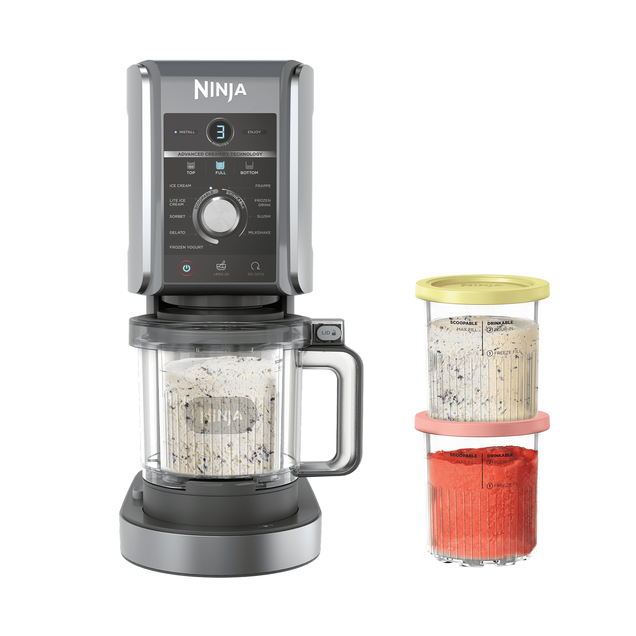 Pack Machine à glace Ninja CREAMi Deluxe 10-en-1 et 4 pots