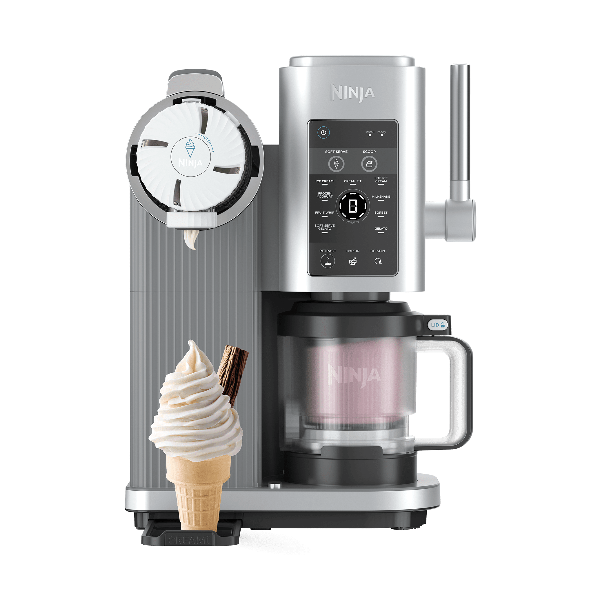 Machine à glace à l'italienne Ninja CREAMi Scoop & Swirl 13-en-1