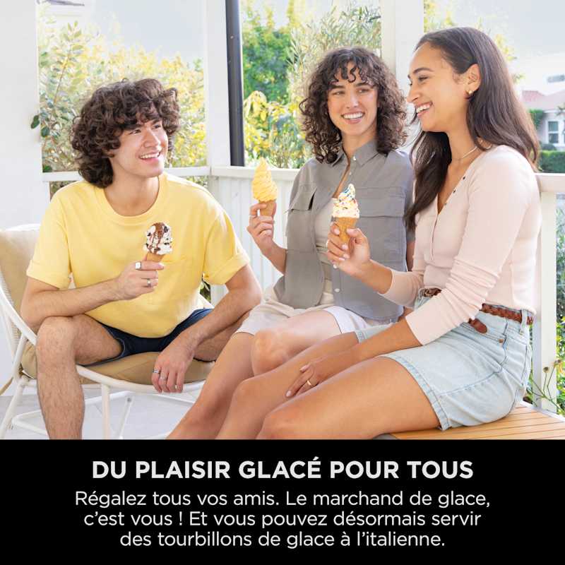 Machine à glaces et glaces à l'italienne 13-en-1 Ninja CREAMi Scoop & Swirl NC702EU