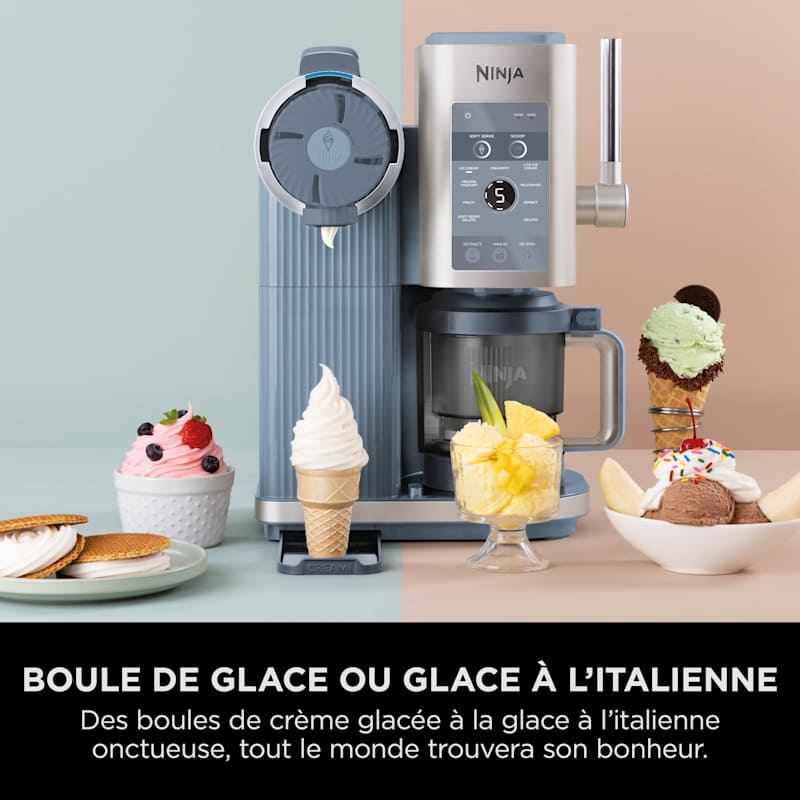 Machine à glaces et glaces à l'italienne 13-en-1 Ninja CREAMi Scoop & Swirl NC702EU